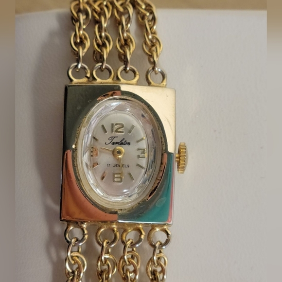 Very Rare Women's Wind-up Tarleton Gold Bracelet Style Watch - Picture 2 of 8